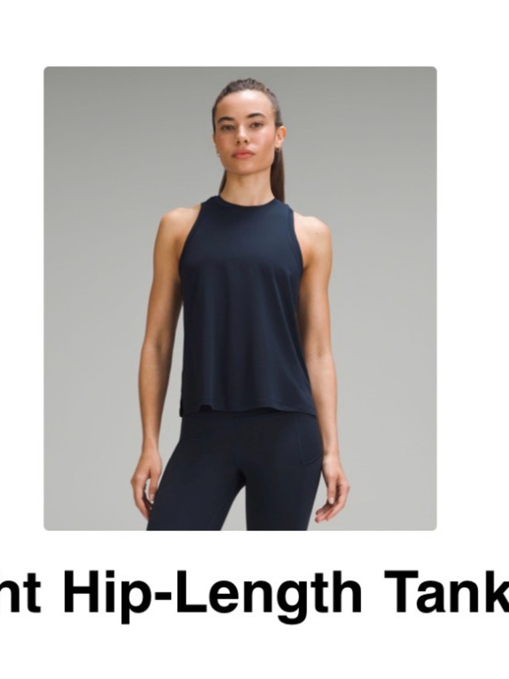 Lululemon high neck razorback tank - Picture 3 of 3